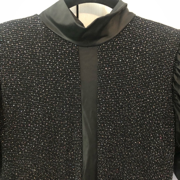 Weismann Black Sparkle Overskirt Leotard Bodysuit with Open Back - Adult Large - Picture 4 of 14